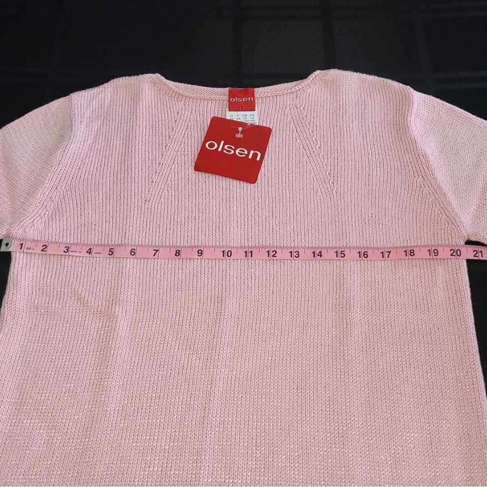 Olsen Soft Pink Sweater - Picture 4 of 10